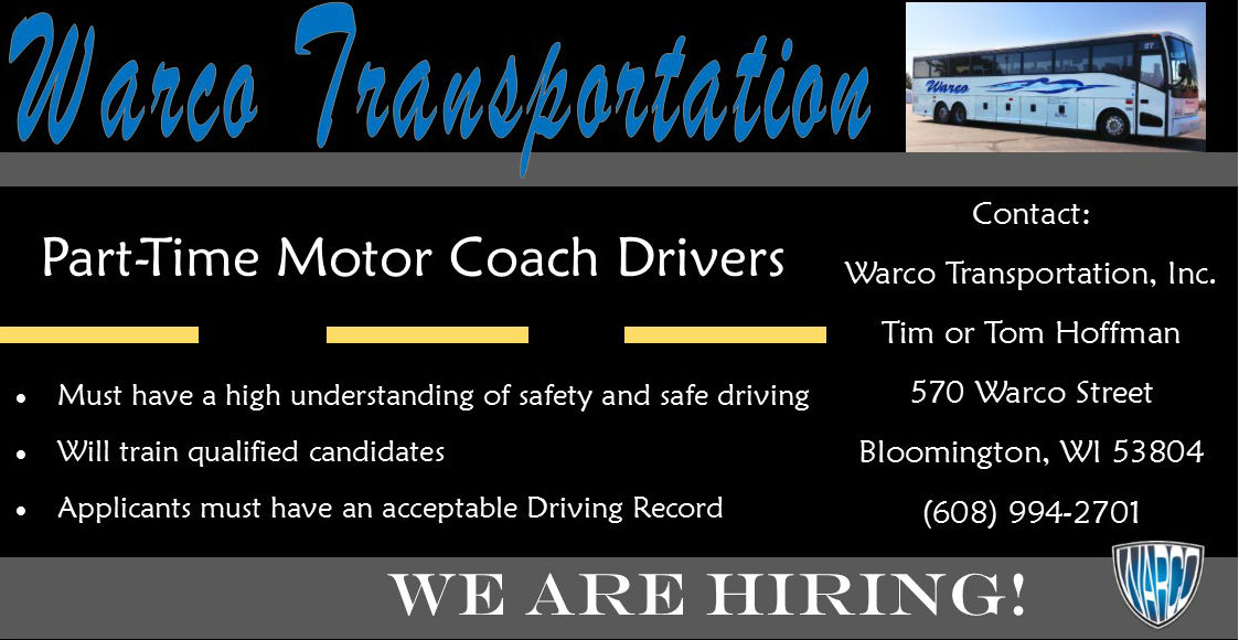 Part-Time Motor Coach Drivers